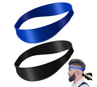 2Pcs Neckline Shaving Template and Hair Trimming Guide, Neck Hair Line Template DIY Home Curved Silicone Hair Clipping Bands, Men's Haircut Band for Creating Skin Fade Guides and DIY Haircuts