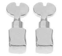 2pcs Needle Clamp for Household Sewing Machines Metal Silver Accessory