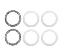 2PCS Needle Roller Thrust Bearings AXK75100 75mm ID 100mm OD with Steel Washers for Machine Tool Applications Compact Design