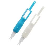 2Pcs Needle Threader Sewing Machine Tool Plastic Quick Stitch Aid for Manual Industrial Lockstitch Tension Machines Without Auto