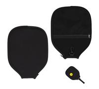 2pcs Neoprene for Pickleball Paddle Cover, 11.8x8.66 Inch Pickleball Racket Cover Pickleball Racket Sleeve for Most Standard and Elongated Pickleball Paddles (Black)
