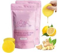 2PCS Neously Kojic Acid Pads,NTurmeric Cleansing Pads,Effective for Reducing Blemishes & Dark Spots,100% Natural Ingredients,Brightens Skin Tone,Visible Results After First Use