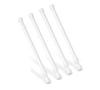 2Pcs Net Curtain Rods Extendable, 30-50cm Extendable Hanging Bar, Tension Cupboard Rods, Adjustable Small Spring Tension Rods, Cupboard Bars for Windows, Cupboards & Shelves (white-30-50cm-4pcs)