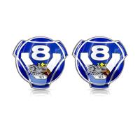 2PCS New Custom V8 Griffin Logo For Scania Truck Car Front Grille Inserted Plastic Emblem Badge 1401610 (blue)
