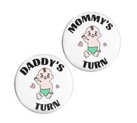 2pcs New Parent Decision Coin, New Parent Decision Flip Coin for Newborn Cute First Time Mom Dad to Be Funny Pregnancy Gifts Ideas for Baby Shower Birthday Anniversary