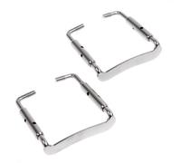 2pcs Nice Quality 4/4 Violin Chinrest Chin Rest Nickel Plated Clamp Violin Parts