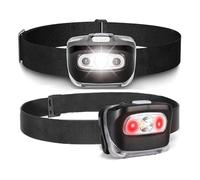 2Pcs Night Fishing Powerful Torch Head Lamp Small Powerful Flashlight Headlamp Front Light for Emergencies Repair Work Portable LED Headlamp