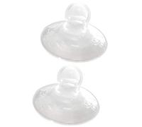 2pcs Nipple Aspirator Nipple Corrector Nipple Pullers Suckers Breastfeeding Nipple Shield with Clear Case for Flat Inverted Shy Nipples L