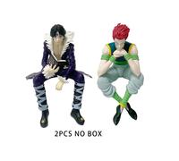 (2pcs No box) HunterHunter Anime Figure Phantom Troupe Hisoka Action Figure Noodle Stopper Room Decoration Noodle