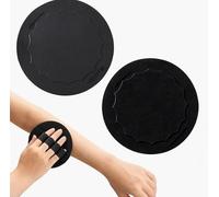 2PCs No-Pain Exfoliating Bath Scrubber Pads with Secure Elastic Loops, Gentle Body Scrub, Gently removes dead skin and unclogs pores for smooth skin (B*2)