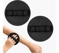 2PCs No-Pain Exfoliating Bath Scrubber Pads with Secure Elastic Loops, Gentle Body Scrub, Gently removes dead skin and unclogs pores for smooth skin (A*2)