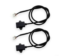 2pcs Non Contact Liquid Level Sensor For Water Dispenser And Humidifier, External Switch With Clear Wiring For Plastic Tank Detection In Home Office, Black Pvc Material, Wide 3.3v To 5v Voltage Range