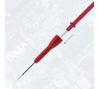 2pcs Non-Destructive Multimeter Probes with 1mm Stainless Steel Pin and PA66 Nylon Insulation for 2mm Diameter Probes, Red/Black