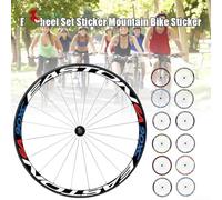 2Pcs Non Night Luminous Reflective Wheel Stickers for Mountain Bike Wheels Diameter Minimum 56cm and Rim Width Minimum 2cm for Bicycle Decoration (10)