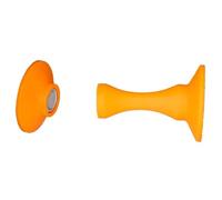2pcs Non-Punch Silicone Door Stopper Touch Ground Absorption Plug Anti-Bump Mute Magnetic Holder Resistance Stop for Homes,Offices(C Orange)