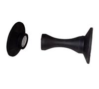 2pcs Non-Punch Silicone Door Stopper Touch Ground Absorption Plug Anti-Bump Mute Magnetic Holder Resistance Stop for Homes,Offices(C Black)