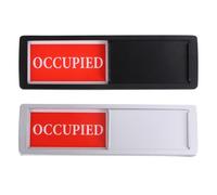 2pcs Non-scratch Magnetic Slider Privacy Signboard for Office Use