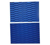 2Pcs Non-Slip EVA Surfboard Traction Pads - Diamond Groove Deck Grip for Surfboard, Skimboard, Paddleboard, Shortboard - Anti-Slip Tail Pad,Blue