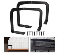 2PCS Non Slip Mattress Retainer Bar, Mattress Slide Stopper, Metal Bed Frame Baffle, Keep Mattress Stopper From Sliding Slide Stopper, Sheet Fasteners