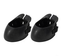2pcs Non Slip Rubber Horse Boots to Safeguard Injured Hooves and Provide Support During Wound Healing Process (L)