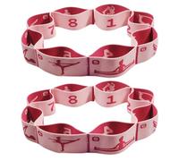 2pcs Nonslip Stretching Strap Fitness Resistance Band Exercise Workout Band For Rehabilitation Exercises Progressive Stretching