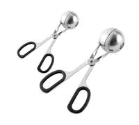 2PCS Nonstick Meatballs Scoops Meat Ball Maker with Antislip Handle Stainless Steel Meat Baller Scooper for Kitchen Stainless Steel Meatballs Maker