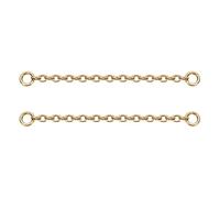 2pcs Nose Chain G23 Titanium Piercing Across Nose Piercing Jewelry Nostril Chain Bridge Conch Helix Facial Piercing Jewelry, Titanium, no gemstone