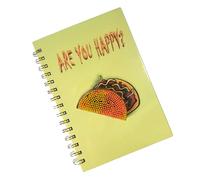 2Pcs Novelty Notebook 160 Page Wide Ruled Twin-Wire Binding Journal Wirebound Notepads 8x6Inch for Student Writing Paper