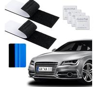 2PCs Number Plate Sticky Pads,Frameless Car Numberplate Holders,Self-Adhesive License Plates Sticker Pad,Double Sided Number Plate Adhesive Pads Holder,Invisible Car License Plates Fixing Sticker