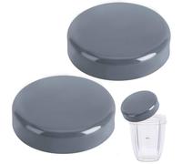 2PCS Nutri Bullet lid,Resealable Nutri Bullet lid Replacement with Gaskets,Stay Fresh Nutri Bullet Blender Cups for Nutri Bullet Cup 600W 900W (Blue)