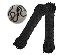 2pcs Nylon Rope - 10m Paracord, Durable and Strong Nylon Cord for Camping, Hiking, Survival, Outdoor Activities - Lightweight, Weather Resistant, Easy to Handle