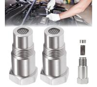 2pcs O2 Sensor Spacer Adapter,Oxygen Sensor Spacer Adapter,High Pressure Hex Threaded Coupler for Fuel Air Hydraulic System,Fixed Sensor Adapter Gaskets,Universal Fit for M18X1.50 Speci Vehicle