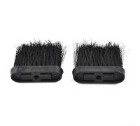2PCS Oblong Hearth Brushes Head Refill For Companion Set Replacements Spare Oblong Brushes For Fireplace For Companion Sets Tools(S)