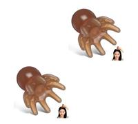 2pcs Octopus Head Scalp Massager Comb Resin Eight-Claw Portable