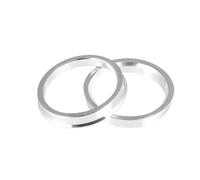 2pcs OD 60.1 73.1 72.6mm To ID 57.1 56.1 64.1mm Aluminium Alloy Car Hub Centric Rings Wheel Bore Center Spacer(73.1-64.1)