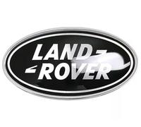 2Pcs OEM Front Grille & Tailgate Emblem Decals for Land Rover Evoque,Sport,Discovery,Velar,Defender Chrome 85mm Oval Range Rover Grill Badge Logo with Free Silver Surround Cover (UK Flag Badge)