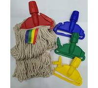 2pcs of Kentucky Twine Super Absorbent Natural Cotton Mop Heads Thick Absorbent Yarn Heavy Duty For Everyday Home/Work Commercial Heads (2pk of Kentucky Mop)