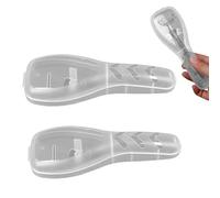2PCS of Razor Travel Case Plastic Razor Case Transparent Safety Razor Case Portable Razor Holder Container Travel Razor Case Razor Protector Case for Outdoor Camping Travel