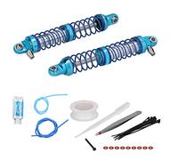 2Pcs Oil Shock Absorbers with Negative Pressure System, RC Car Shock Absorber Damper for Axial SCX10 RR10 TRX4 TRX6 RGT 86100 1/10 Scale Crawler, Aluminum Alloy Metal Dampers with (96mm)