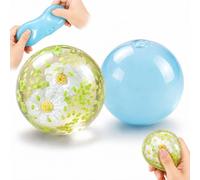 2Pcs Oil Squishy, Soft Sensory for Office and Classroom Quiet Moments, Features Daisy Design and Blue Colour, Portable for Daily Use, Travel and Gift Giving