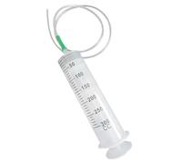 2Pcs Oil Syringe 300ml Large Syringe Plastic Measuring Oil Suction with Tube for Fluid Suction, Nutrient Measuring, Refilling, Animal Feeding