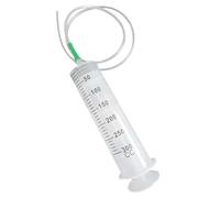 2Pcs Oil Syringe 300ml Large Syringe Plastic Measuring Oil Suction with Tube Multifunction for Fluid Suction, Nutrient Measuring, Refilling, Animal Feeding Beacon Light