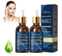 2PCS Olavita Liquid Solution - Liquid Wrinkle, Olavita Serum, Olavita Serum Tesco, Anti-Aging Face Serum for All Skin Types, Wrinkle Reduction Solution, Reduces Fine Lines Wrinkles (30ml*2)