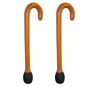 2pcs Old Man Inflatable Blow Up Walking Stick For Adults, Great Present For 50th & 60th Birthday Gifts For Men, Use at Parties, Halloween, Fancy Dress, Brown 90cm High - Bundled by GetInStyle Shop