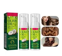 2PCS Olive Oil Wrap/Set Mousse, Hair Styling Curling Mousse for All Hair Types, Olive Oil Natural Moisturizing Foam for Boost Shine & Tame Frizz, Infused with Nourishing Coconut Oil - Nourishing