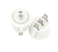 2PCS ON/OFF Round Rocker Switch LED illuminated Car Dashboard Dash Boat Van 12V 24V / 6A 250V / 10A 125V 2/3/4PIN Switch 20MM(MULTI)