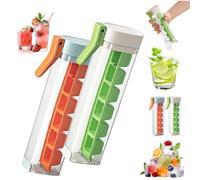 2PCS One Press Quick Glass Ice Maker, Release Vertical Ice Cube Tray Mould