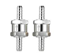 2Pcs One Way Fuel Non Return Valve, Aluminium Non-Return Check Valves, Control Accessories for Petrol Diesel Gas Air Water Low Pressure Systems Marine Car Auto Carburettor (8mm)