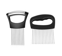 2pcs Onion Slicing Holder, Extra-Large Onion Slicer Set with 16 Long Needles & 10 Long Needles, Vegetable Chopper Cutter Kitchen Gadget for Tomatoes, Potatoes and Meat Tenderizing