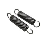 2pcs Open S-Hook Extension Springs, WD 2mm, OD 10mm, Length 280mm